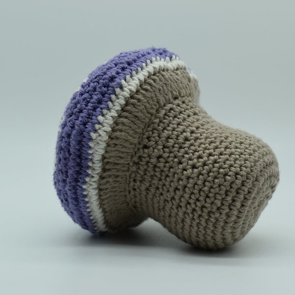 Handcrafted Crochet Plush Purple Mushroom - Picture 6 of 8